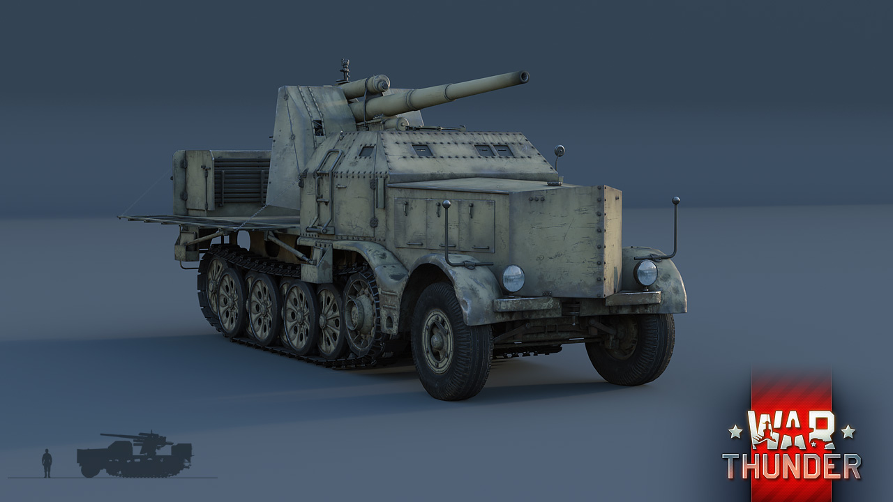 Development] 8.8cm Flak 37 (Sf.) auf s. Zgkw. 18t - A Heavyweight